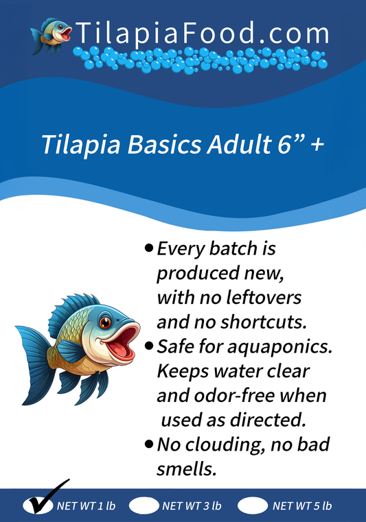 Tilapia Basics Adult 6"+