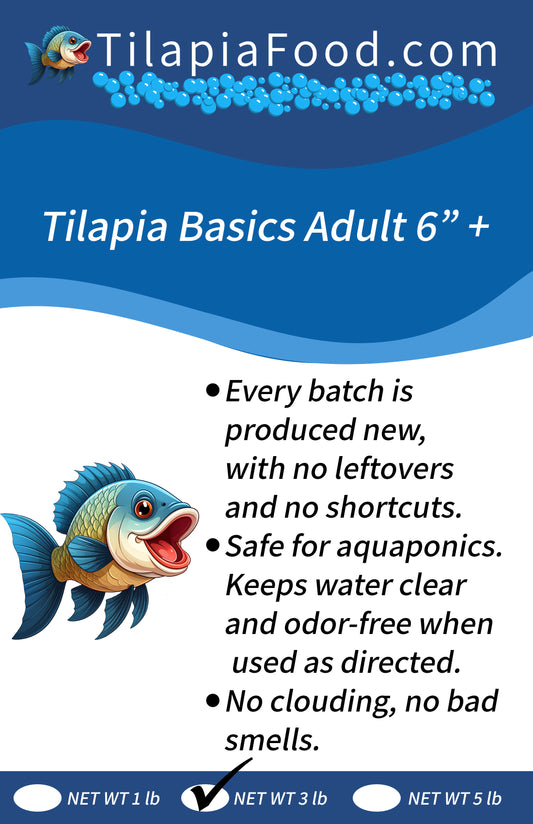 Tilapia Basics Adult 6"+