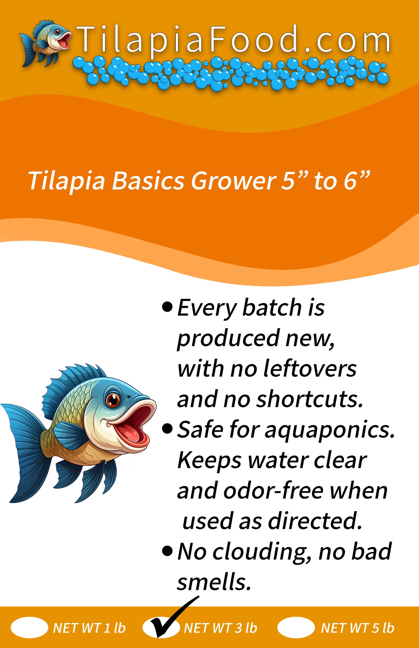 Tilapia Basics Grower 5" to 6"