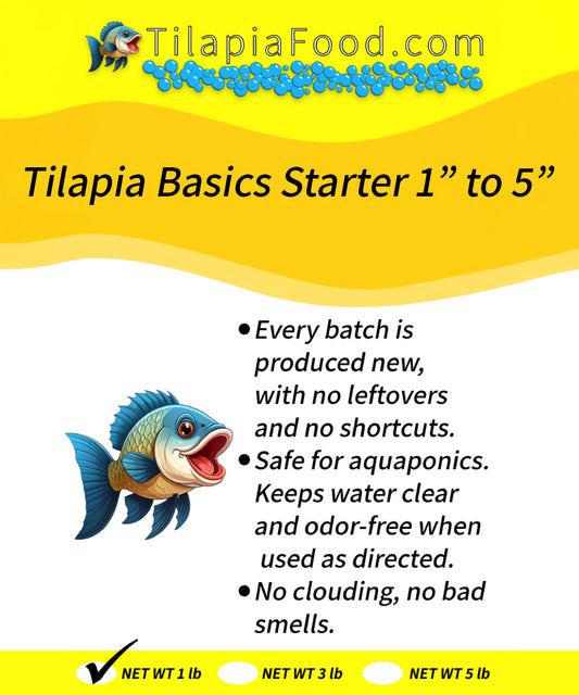 Tilapia Basics Starter 1" to 5"