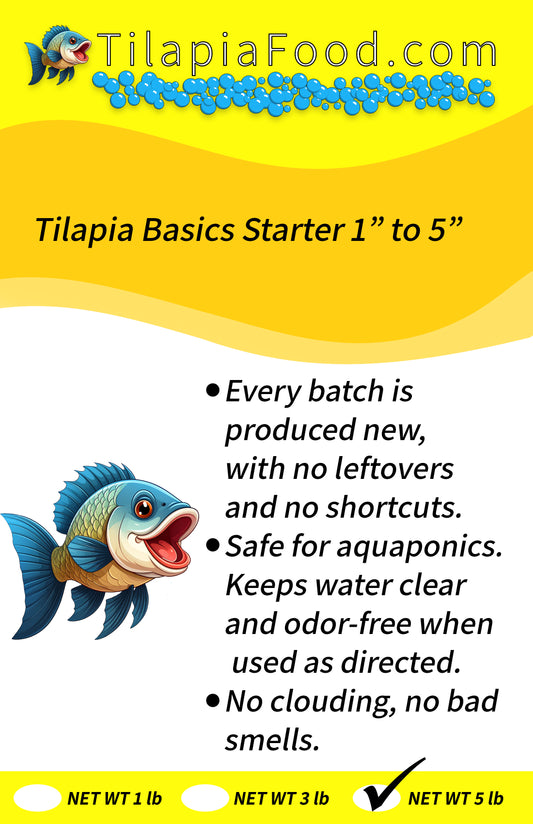 Tilapia Basics Starter 1" to 5"