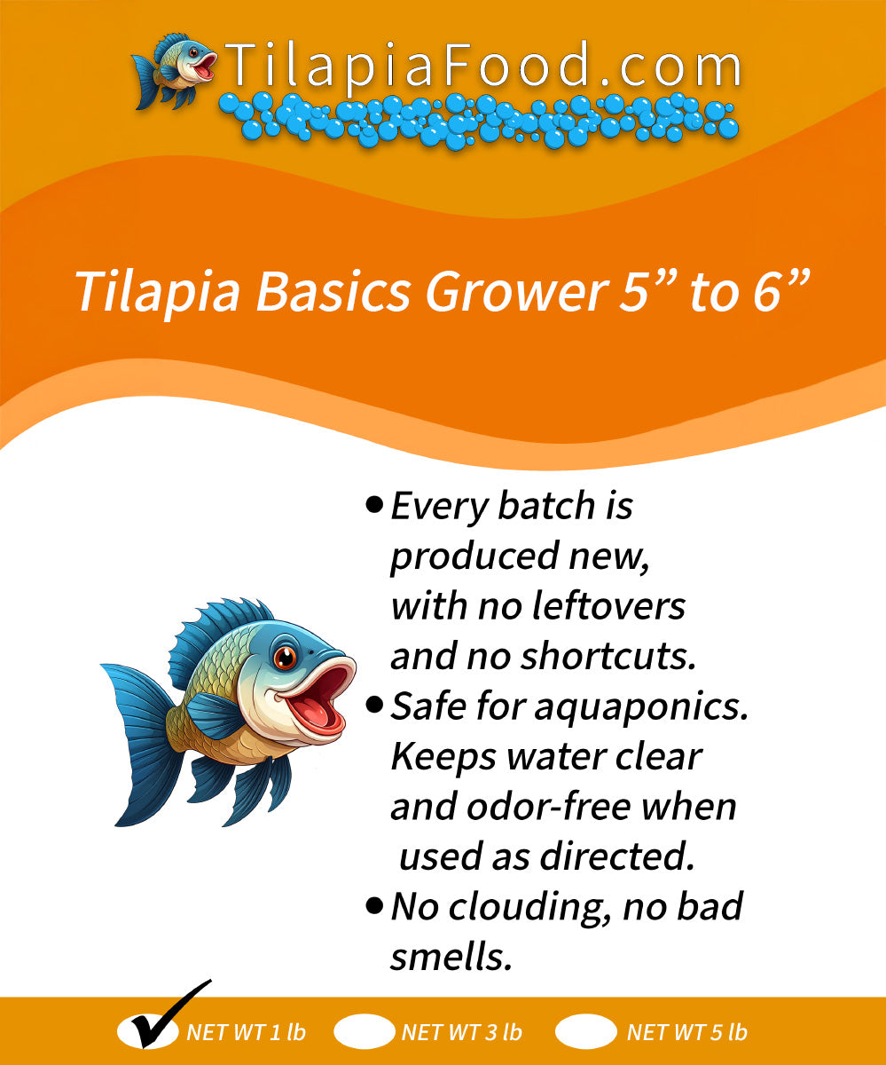 Tilapia Basics Grower 5" to 6"