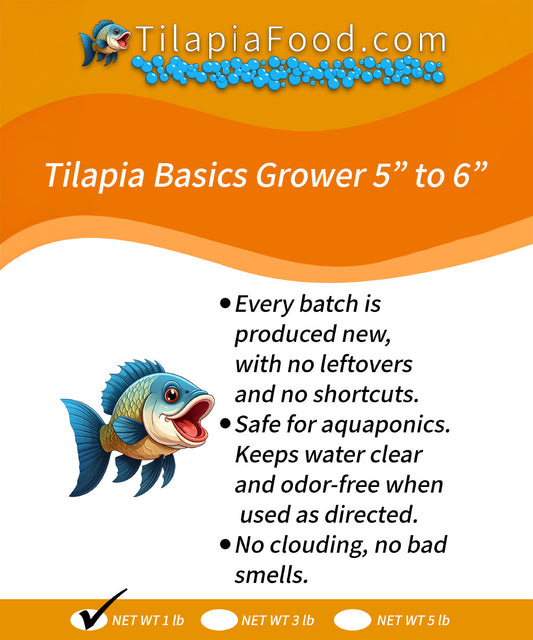 Tilapia Basics Grower 5" to 6"